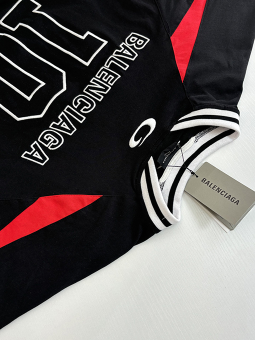 バレンシアガ NBA 共同刺繍ジャージ半袖Tシャツ