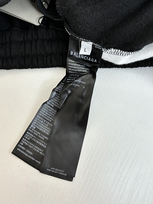 バレンシアガ NBAとの共同円形刺繍入りストレートレッグカジュアルパンツ