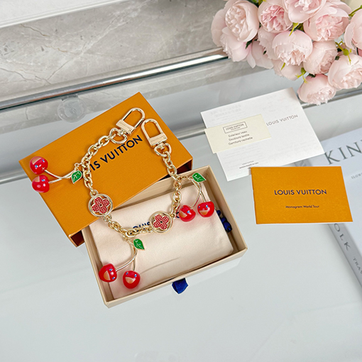 ルイヴィトンコピー Monogram 花と桜のファッションバッグチャームチェーン