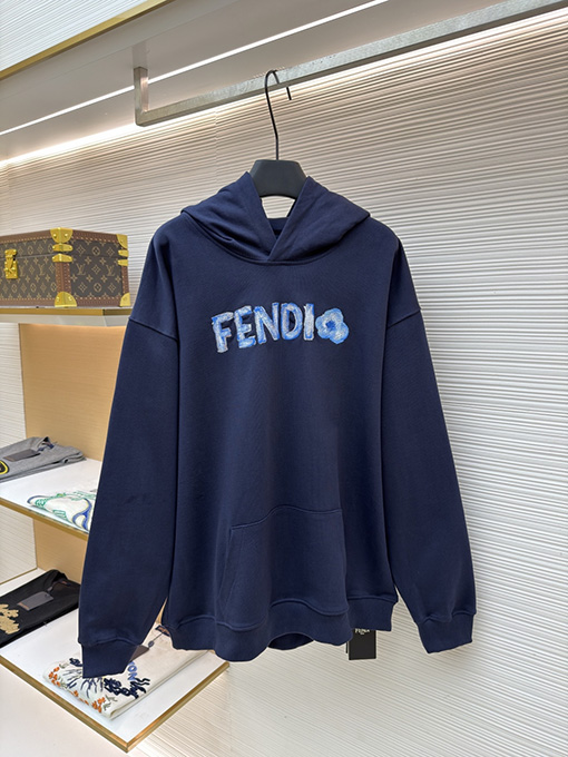 フェンディコピー FENDI 刺繍入り手描きロゴスウェットシャツ