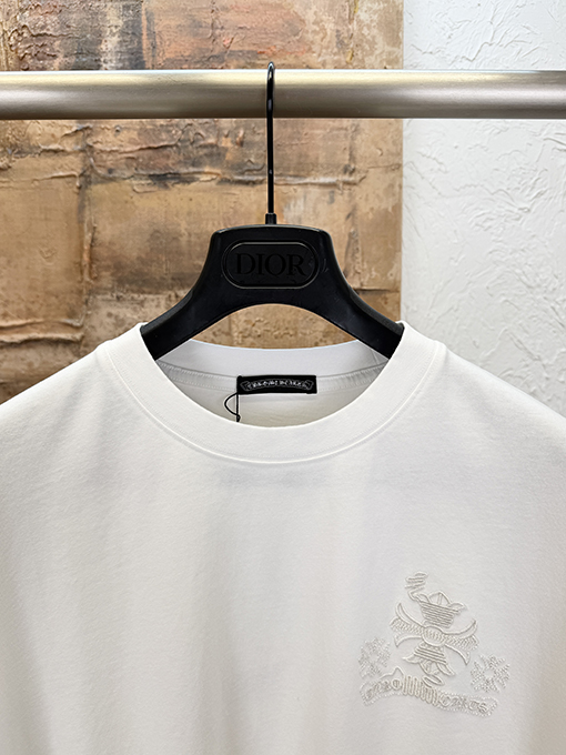 クロムハーツスーパーコピー クラシックな刺繍半袖Tシャツ