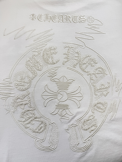 クロムハーツスーパーコピー クラシックな刺繍半袖Tシャツ