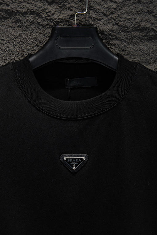 プラダスーパーコピー 新作パッチワークハードウェアジッパー半袖Tシャツ