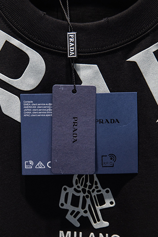 プラダスーパーコピー PRADA 新作フロックプリント半袖Tシャツ