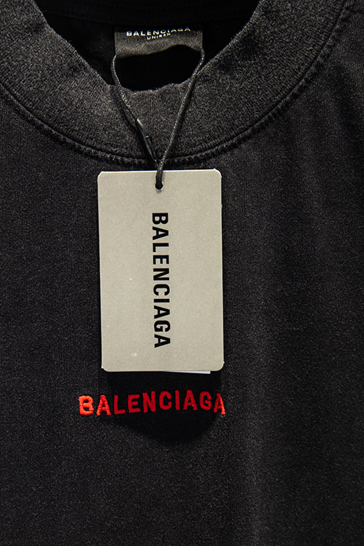 バレンシアガスーパーコピー Balenciaga クラシックな刺繍半袖Tシャツ