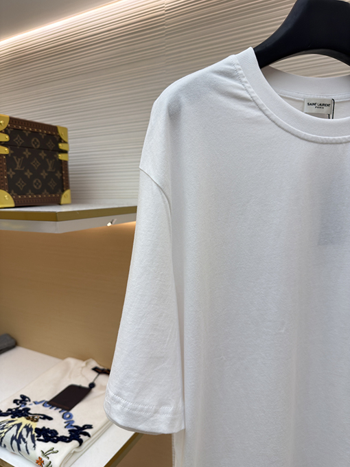 サンローランコピー ニューヨークコレクション プリント半袖Tシャツ