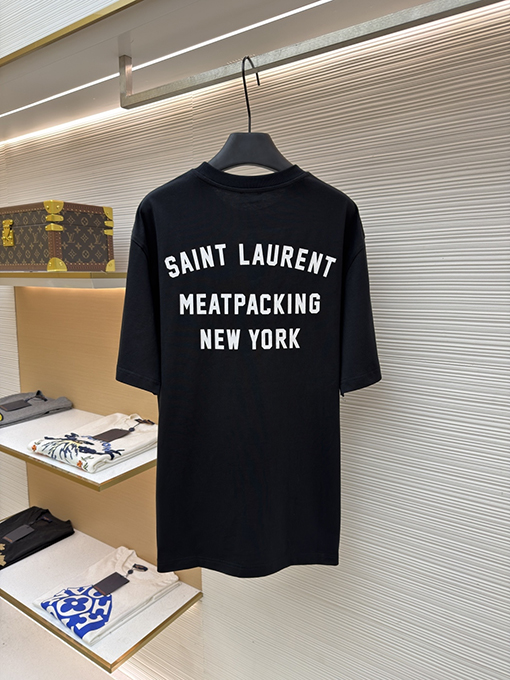 サンローランコピー ニューヨークコレクション プリント半袖Tシャツ