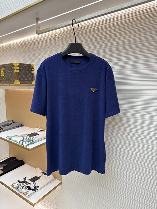 プラダコピー トライアングルロゴテリークロス半袖Tシャツ
