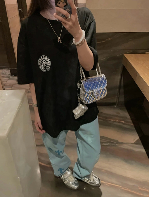 クロムハーツコピー クラシックホースシューバック半袖Tシャツ