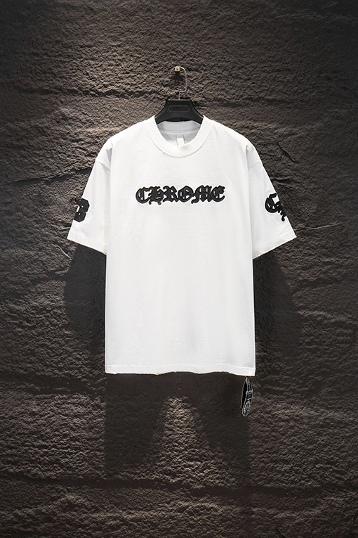 クロムハーツ カスタムアップリケ刺繍半袖Tシャツ