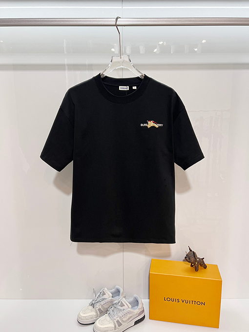 バーバリー BURBERRY クラシックな刺繍りウォーホースロゴクルーネック半袖Tシャツ
