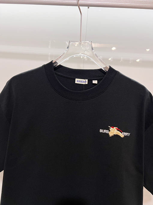 バーバリー BURBERRY クラシックな刺繍りウォーホースロゴクルーネック半袖Tシャツ