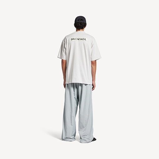 バレンシアガ Balenciaga リップドプリント半袖Tシャツ