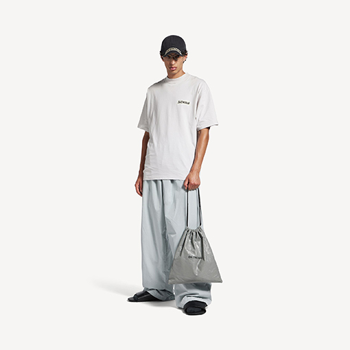 バレンシアガ Balenciaga リップドプリント半袖Tシャツ