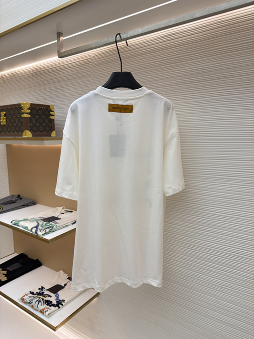 ルイヴィトン LV アニマルプリントクルーネック半袖Tシャツ