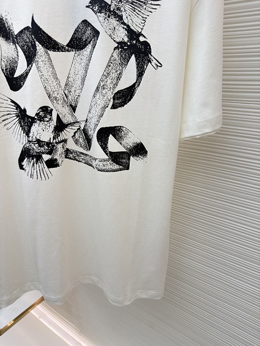 ルイヴィトン LV アニマルプリントクルーネック半袖Tシャツ