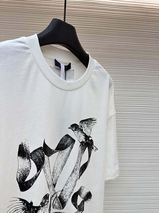 ルイヴィトン LV アニマルプリントクルーネック半袖Tシャツ