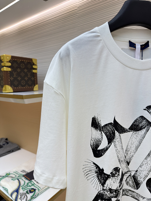 ルイヴィトン LV アニマルプリントクルーネック半袖Tシャツ