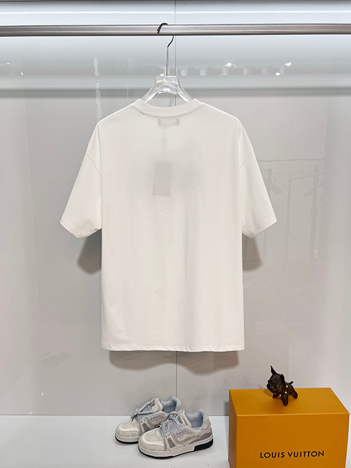 フェンディ FENDI ヘビーデューティーなスパンコールのカラーブロック刺繍入りレターロゴ半袖Tシャツ