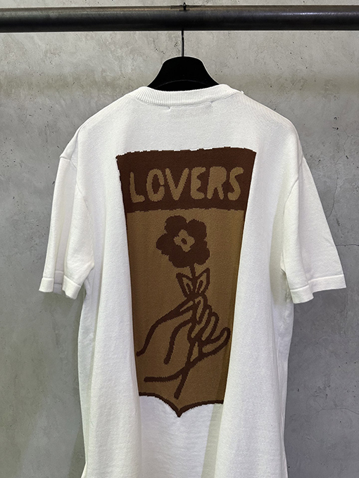 ルイヴィトン フローラルチェックジャカードロゴニット半袖Tシャツ