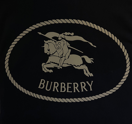 バーバリースーパーコピー ウォーホース ロゴ フォームプリント 半袖Tシャツ
