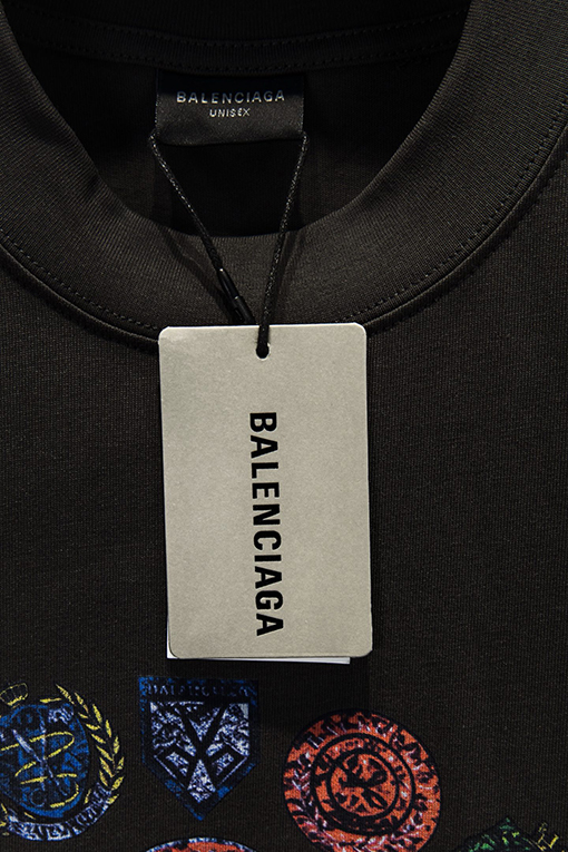バレンシアガコピー Balenciaga 白インクダイレクトプリント半袖Tシャツ