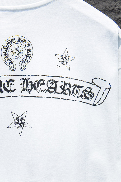 クロムハーツスーパーコピー グラデーショングラフィティハードウェア半袖Tシャツ