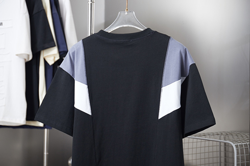 ルイヴィトンコピー パッチワーククルーネックランニング半袖Tシャツ