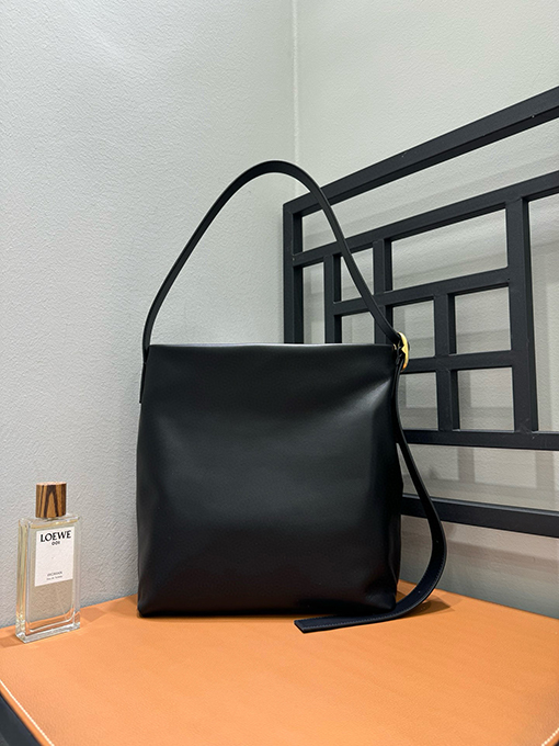ロエベ Draped レディースナパラムスキンハンドバッグ