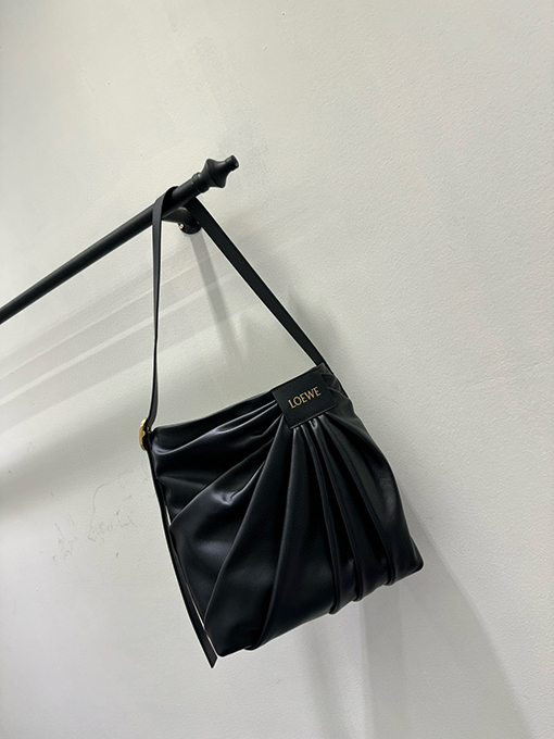 ロエベ Draped レディースナパラムスキンハンドバッグ