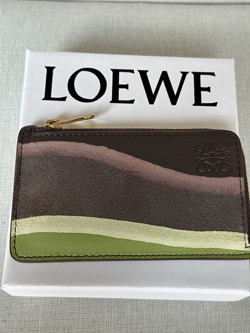 ロエベ Landscape グラデーションナッパレザーのコイン&カードホルダー
