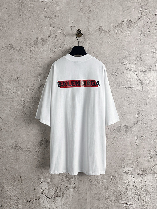 バレンシアガ Balenciaga テープ刺繍半袖Tシャツ