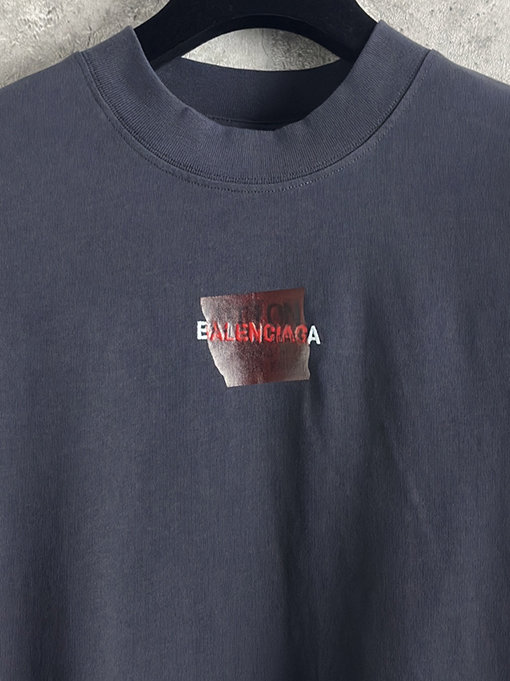 バレンシアガ Balenciaga テープ刺繍半袖Tシャツ