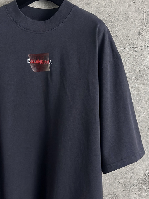 バレンシアガ Balenciaga テープ刺繍半袖Tシャツ