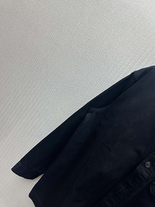 サンローランコピー 新作コットンリネンギャバジンジャケット風の長袖シャツ