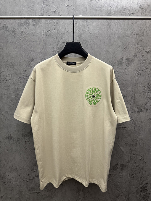 クロムハーツ デパートで売っているアメリカンスタイルのレーザー刺繍入り半袖Tシャツ