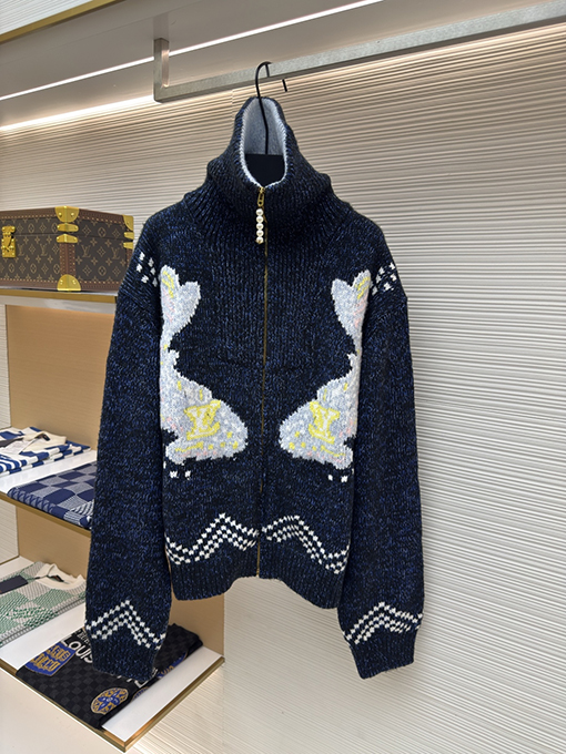 ルイヴィトン Nigo シリーズ ジッパー付きニットウエスト絞りジャケット