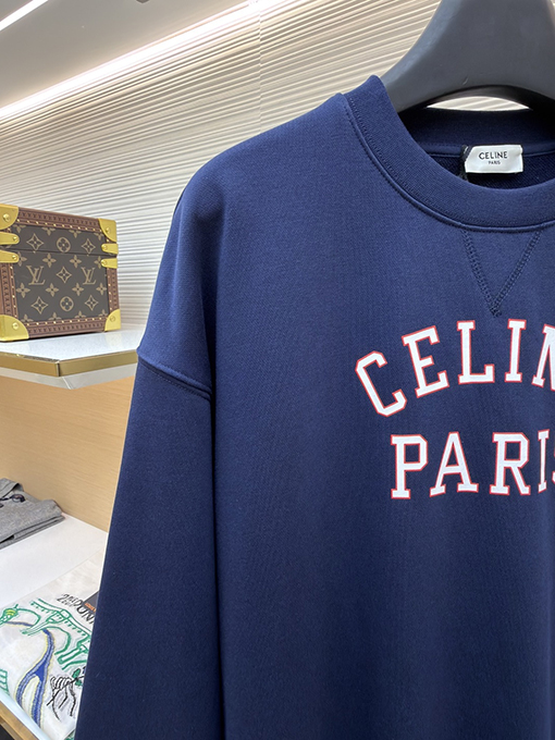 セリーヌ Celine プリント入りクルーネックのスウェットシャツ