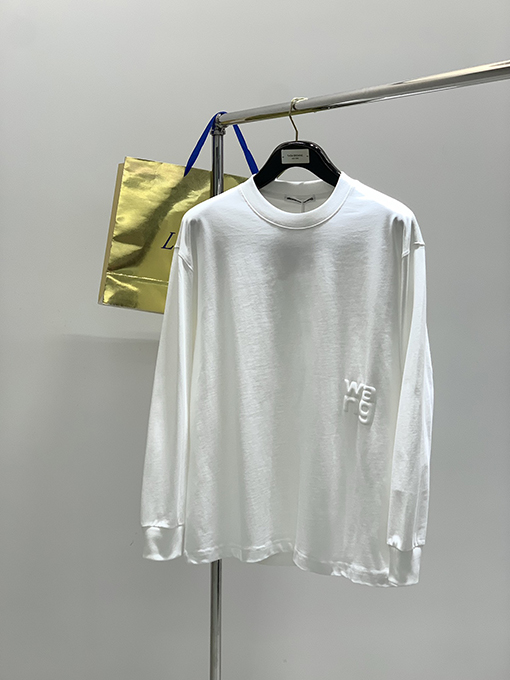 アレキサンダーワン 新作プリントレターロゴ長袖シャツ
