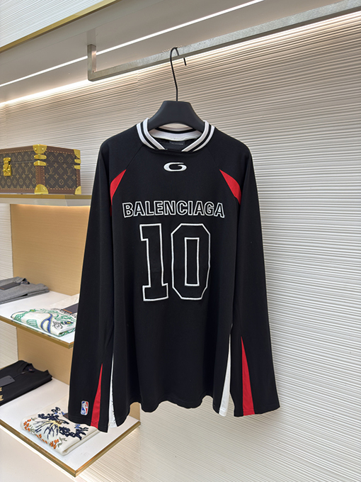 バレンシアガ Balenciaga NBA コラボレーション刺繍入り長袖シャツ
