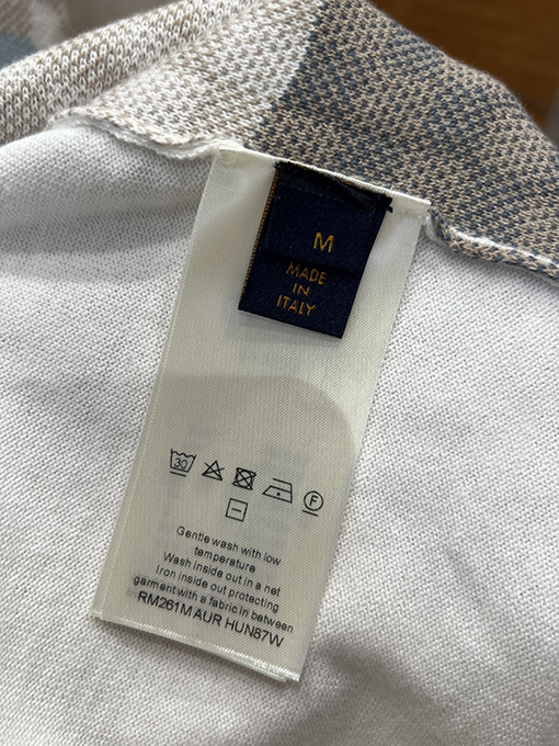 ルイヴィトン LV チェック柄ジャカードニット半袖シャツ
