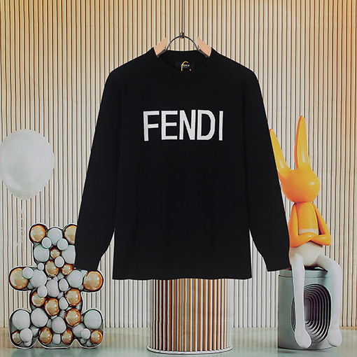 フェンディスーパーコピー FENDl 人気のロゴジャカードニットクルーネックセーター