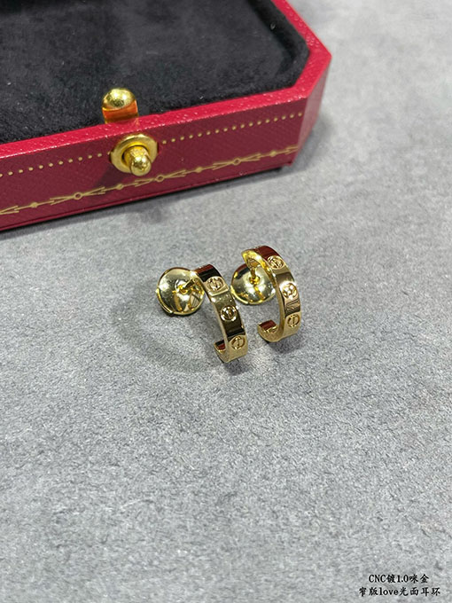 カルティエ CNC 細で滑らかなLOVEピアス