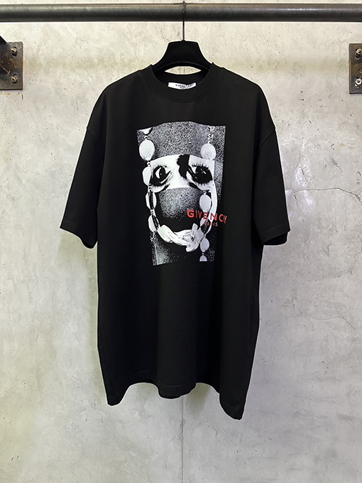 ジバンシイ Givenchy 目プリント入りクルーネック半袖Tシャツ