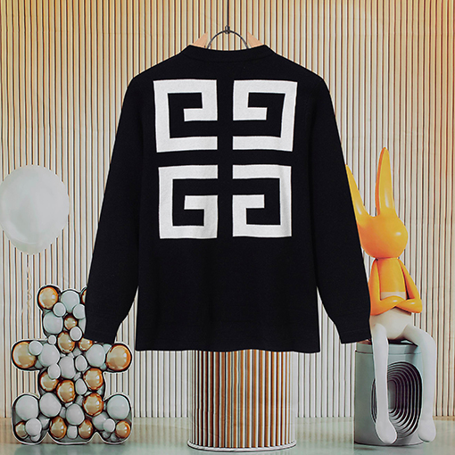 ジバンシイ GIVENSHY ジャカード織りのクルーネックニットセーター