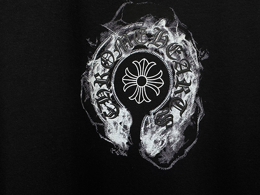 クロムハーツ ホースシュー柄クルーネック半袖Tシャツ