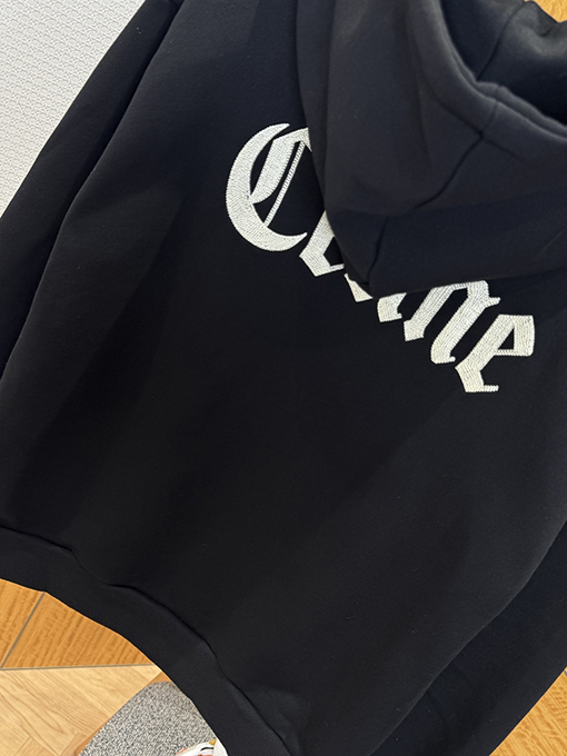 セリーヌスーパーコピー CELINE 刺繍りジッパー付きフード付きスウェットシャツジャケット