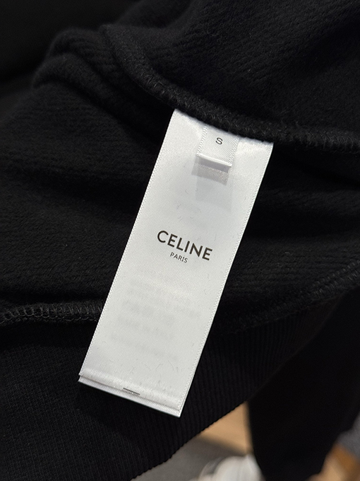 セリーヌスーパーコピー CELINE 刺繍りジッパー付きフード付きスウェットシャツジャケット