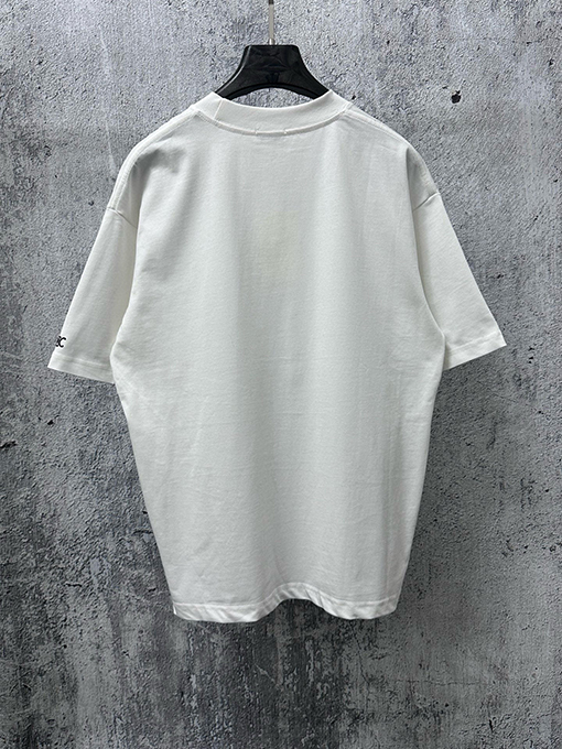 セリーヌ CELINE レターロゴ入りスタッズ付きカップル半袖Tシャツ