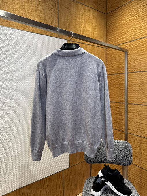 セリーヌ 刺繍入りニットポロシャツ
